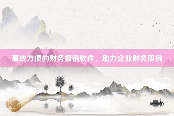 高效方便的财务报销软件，助力企业财务照拂